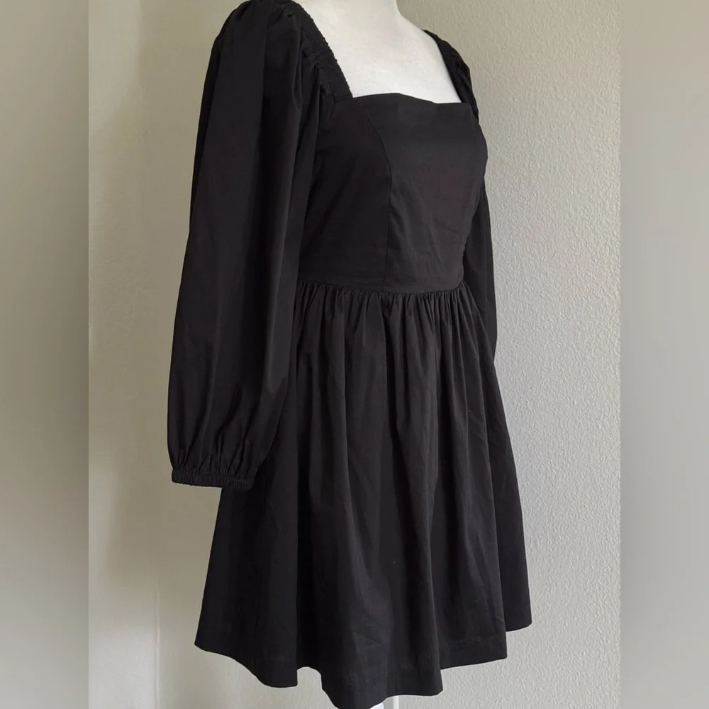 Forever 21 Women’s Backless Long Sleeve Black Mini Dress - Picture 3 of 6